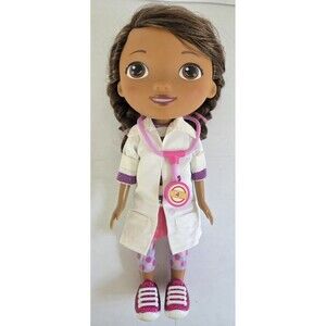 Disney Doc McStuffins Doctor Doll w/ Stethoscope Purple Outfit 11” Disney Junior